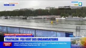 JO 2024: l'épreuve de triathlon finalement autorisée à se tenir dans la Seine, malgré un courant important