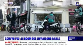 Couvre-feu: les livraisons de repas en plein boom à Lille