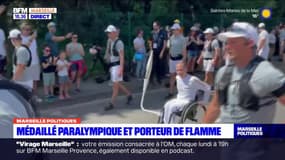 Aix-en-Provence: le port de la flamme olympique, "un symbole d'inclusion"