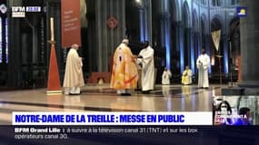 Lille: une première messe post-confinement célébrée à la cathédrale Notre-Dame de la Treille