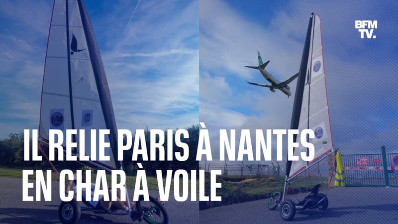 Il relie Paris à Nantes en char à voile après les propos de Christophe Galtier