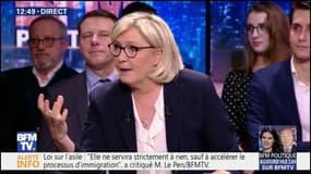 Europe: “Je suis très claire sur ce sujet, Laurent Wauquiez ne l’est pas”, estime Marine Le Pen