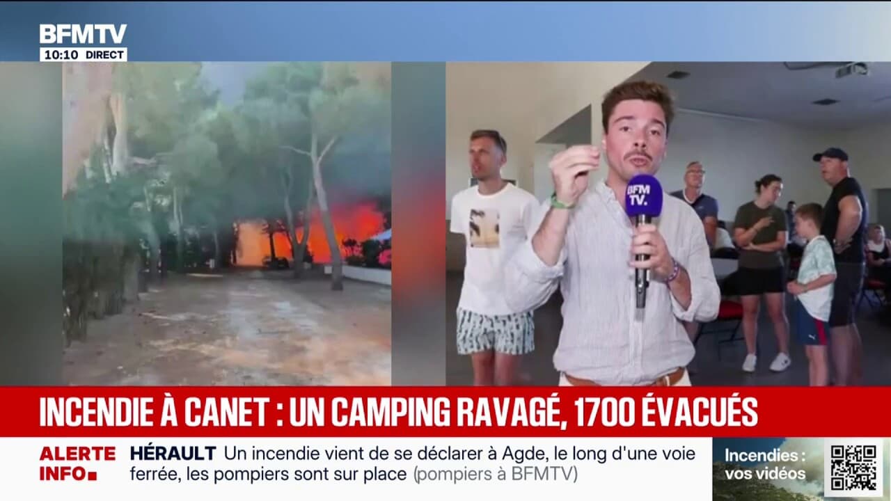 Incendies: 1.700 campeurs évacués dans les Pyrénées-Orientales