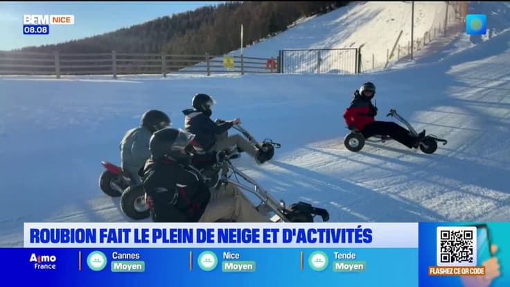 Roubion fait le plein de neige et d'activités