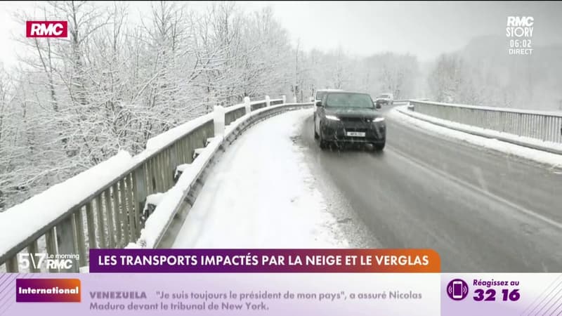 Les transports impactés par la neige et le verglas