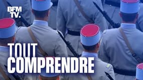 Des militaires pendant le défilé du 14 juillet 2020 à Paris.