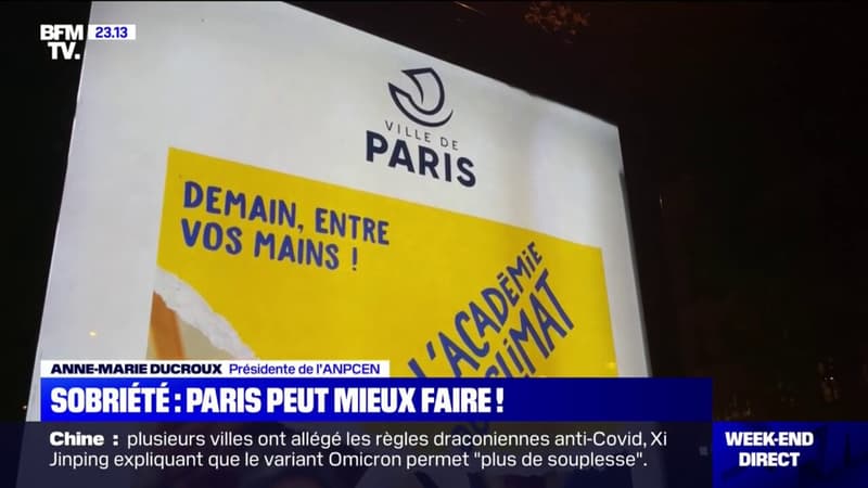 L'ENQUÊTE - Publicités lumineuses interdites entre 23h45 et 6h à Paris: des panneaux faisant la promotion de la mairie restent allumés... toute la nuit
