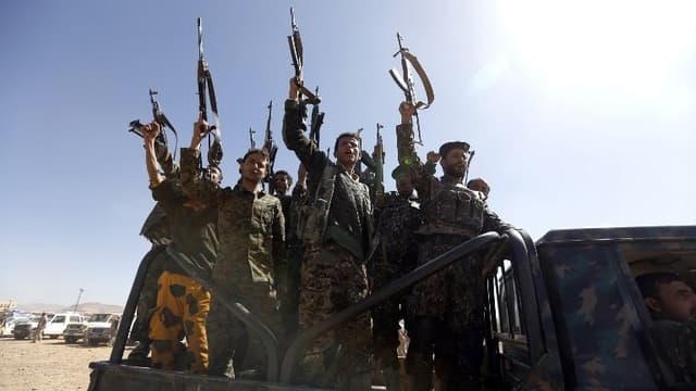 Des combattants Houthis.