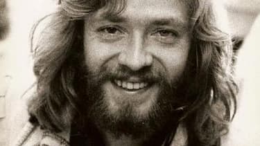 Le chanteur Gérard Palaprat, sur la pochette d'un de ses 45 tours.
