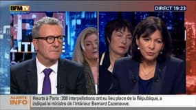 Anne Hidalgo face à Yvan Mayeur: "Le maire de Paris n'a pas de pouvoir de police mais il est impliqué et associé dans la gestion de la menace"