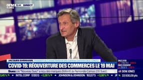 Jacques Ehrmann, Président du Centre National des Centres Commerciaux (CNCC), était l'invité du Grand Journal de l'Eco sur BFM Business