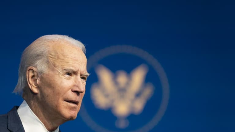 Le président américain Joe Biden lors de la présentation de membres de son équipe sur le climat, le 19 décembre 2020 à Wilmington, Delaware