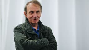 Michel Houellebecq à New York lors de son exposition, le 2 juin 2017