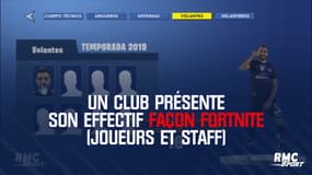 Un club présente son effectif façon Fortnite (joueurs et staff) 