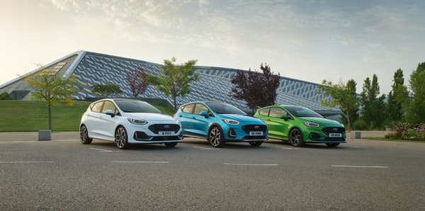 Trois versions de la Ford Fiesta dernière génération.