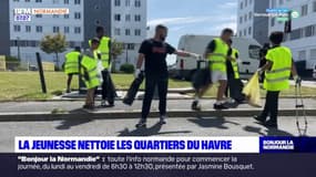 Le Havre: la jeunesse nettoie le quartier du Bois de Bléville