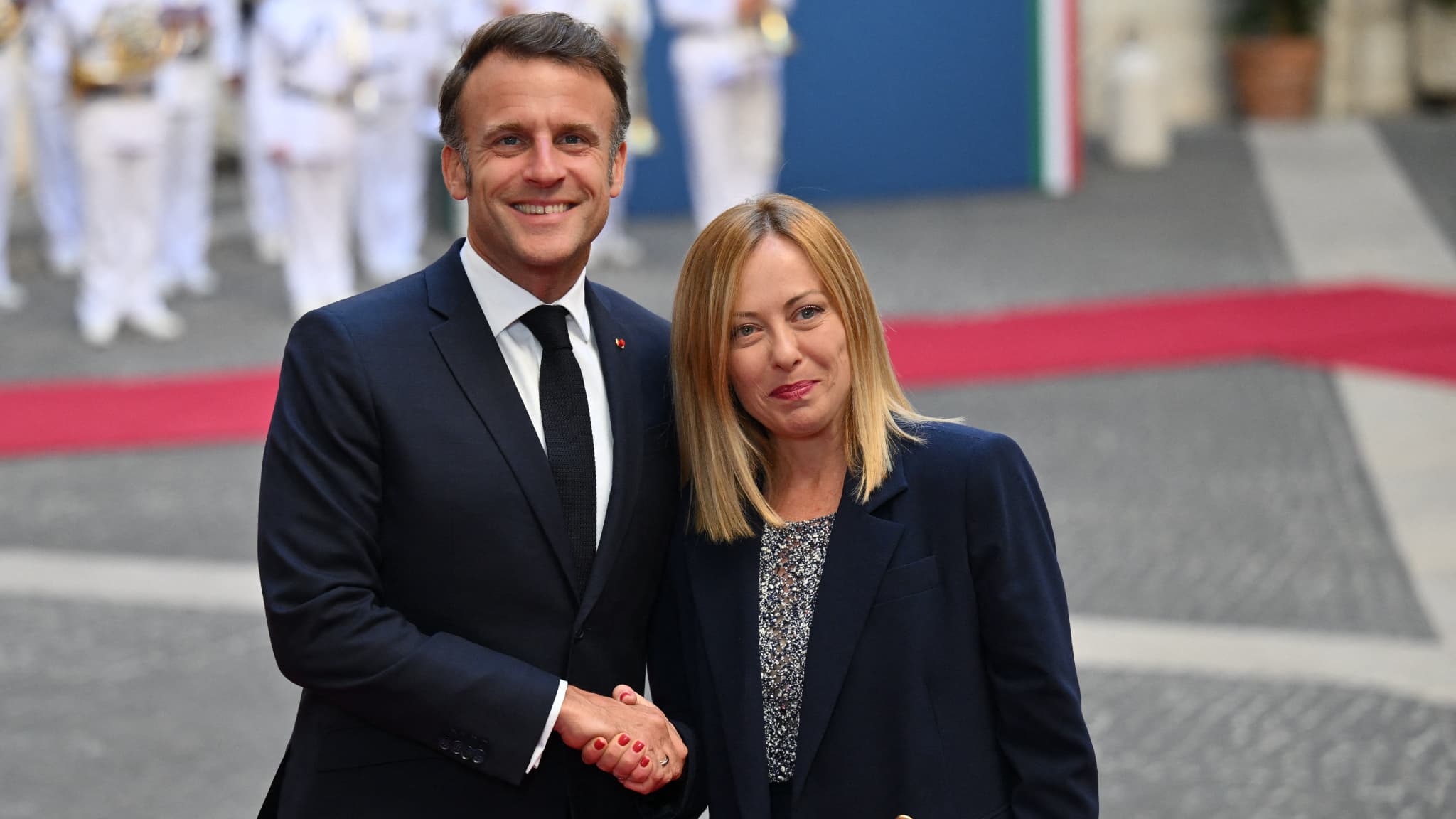 Emmanuel Macron a rencontré Georgia Meloni ce mardi 3 juin 2025 à Rome. Emmanuel Macron a rencontré Georgia Meloni ce mardi 3 juin 2025 à Rome.