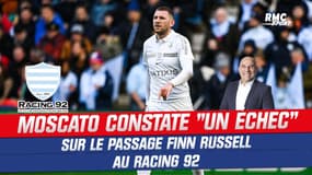 Top 14 : Moscato constate "un échec", sur le passage de Finn Russell au Racing 92