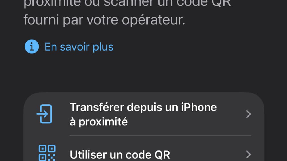 L'iPhone facilite l'ajout d'un numéro eSIM et peut même en gérer jusqu'à 8 différents