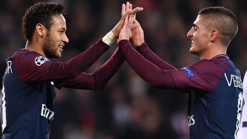 Neymar et Marco Verratti