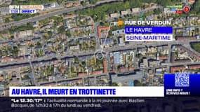 Le Havre: un homme de 45 ans meurt après un accident de trottinette