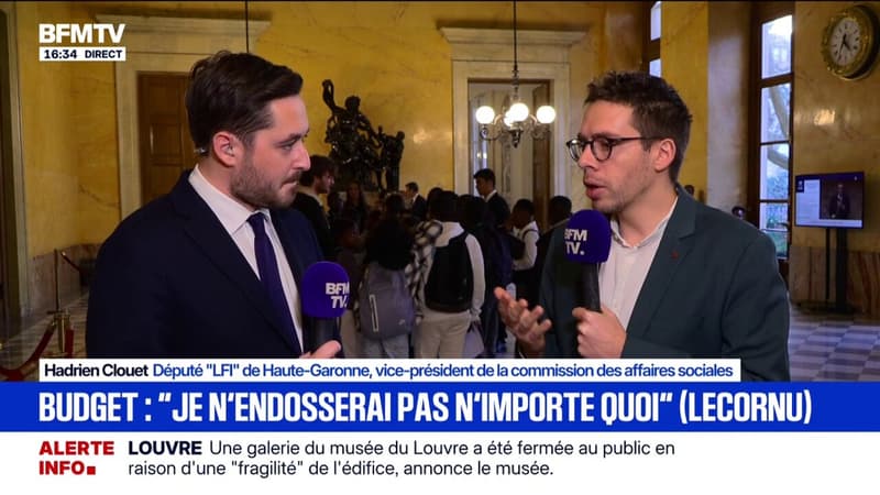 Budget: pour Hadrien Clouet, député (LFI), "le gouvernement ne compte pas laisser les parlementaires voter"