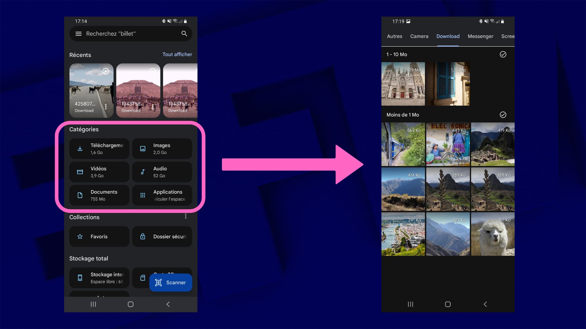 Google files permet de retrouver facilement les fichiers volumineux sur son smartphone.