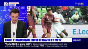 Ligue 1: match nul entre Le Havre et Metz