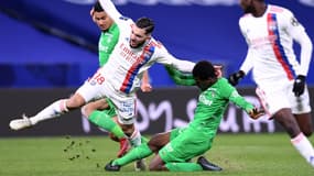 Rayan Cherki lors du dernier OL-ASSE en janvier 2022