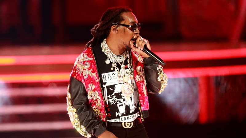 Le rappeur américain Takeoff, membre du groupe Migos, lors des BET Awards le 24 juin 2018 à Los Angeles.