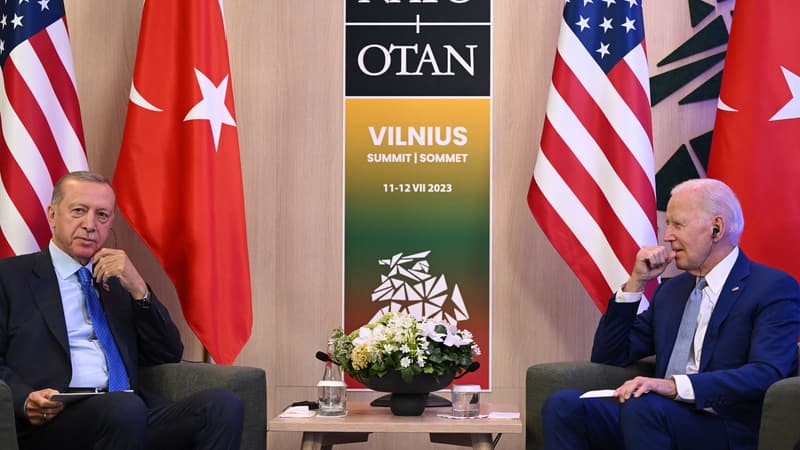 Joe Biden et Recep Tayyip Erdogan se sont rencontrés en amont du sommet de l'Otan à Vilnius