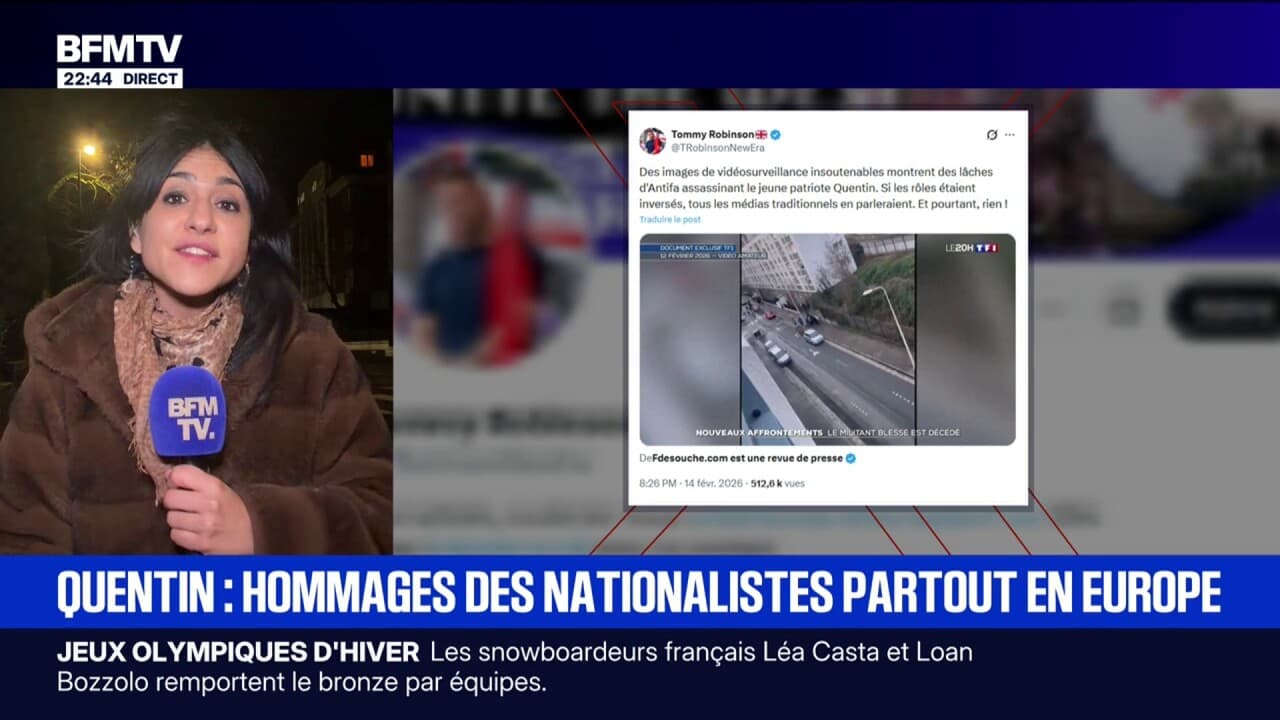 Mort de Quentin à Lyon: Tommy Robinson, figure de l'ultradroite au Royaume-Uni, a rendu hommage au jeune homme sur X Kép