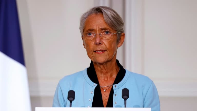 Elisabeth Borne au palais de l'Elysée, le 31 août 2022