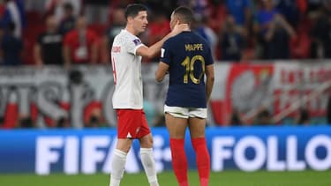 Kylian Mbappé et Robert Lewandowski
