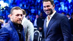 Conor McGregor avec Eddie Hearn à Londres en août 2023
