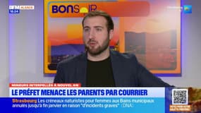 Mineurs interpellés au Nouvel an: le préfet menace les parents par courrier