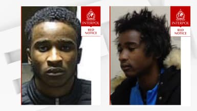 Les photos sur la notice rouge de Yanik Touoibati publiées sur le site d'Interpol le 16 décembre 2025