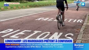 Paris: les cyclistes de Lonchamp en colère dans le 16e arrondissement face à un nouveau marquage au sol