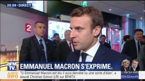 Emmanuel Macron à son arrivée dans les studios: "Cela va être un moment de clarification"