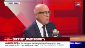 "Je suis plus que jamais dans l'opposition à un pouvoir qui a abîmé le pays" affirme Éric Ciotti