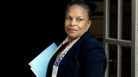 L'ex-ministre de la Justice et candidate à la présidentielle Christiane Taubira 
