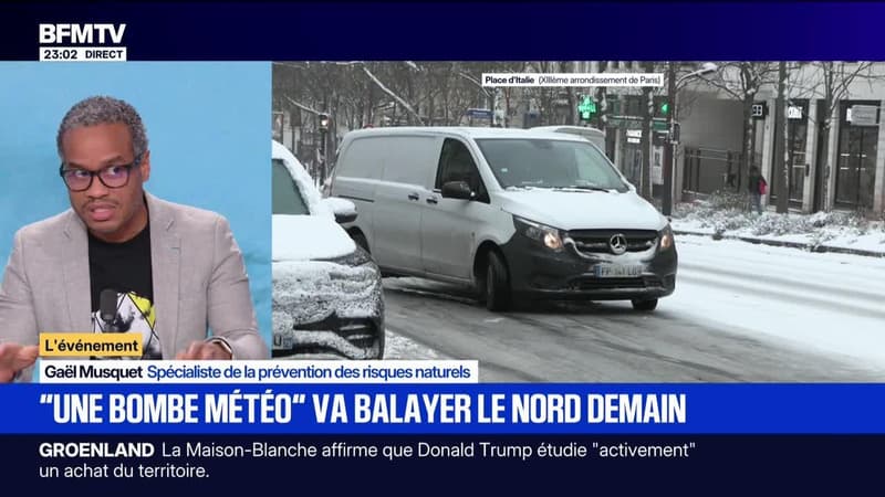 "Une bombe météo" va balayer le nord demain - 07/01