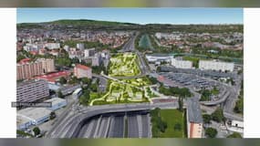 Le projet de couverture du périphérique défendu par Villeurbanne.