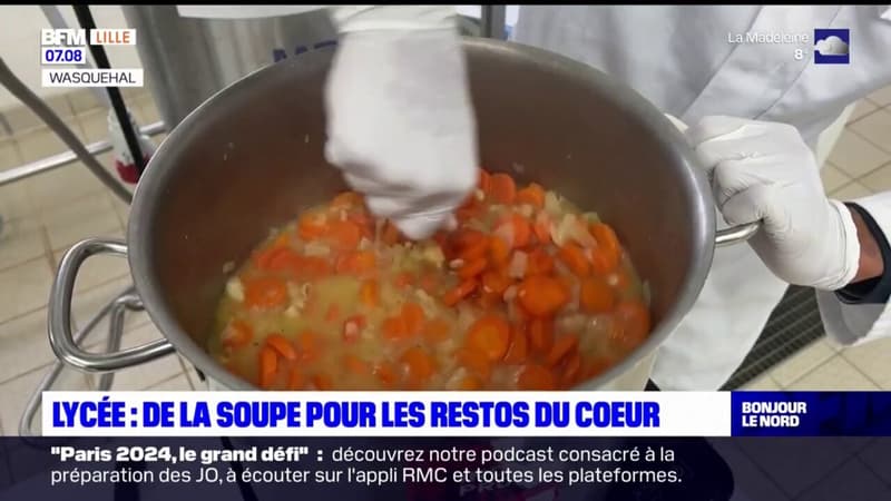 Wasquehal: de la soupe préparée par des lycéens pour les Restos du cœur