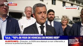 Gérald Darmanin: "Prochaine personne qui touche à un policier ou un gendarme, qu'il sache qu'il sera retrouvé et j'espère sera condamné avec une très grande force"