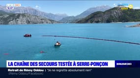 Près de 150 secouristes mobilisés sur le lac de Serre-Ponçon pour tester le dispositif d'alerte