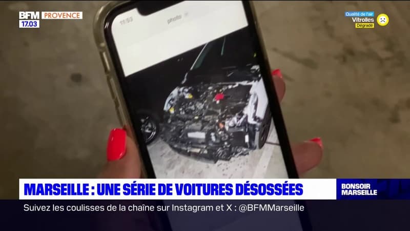 Regarder la vidéo Marseille: des voitures désossées en série, les habitants n'en peuvent plus