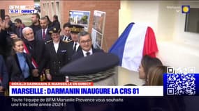 Marseille: Gérald Darmanin inaugure la CRS81