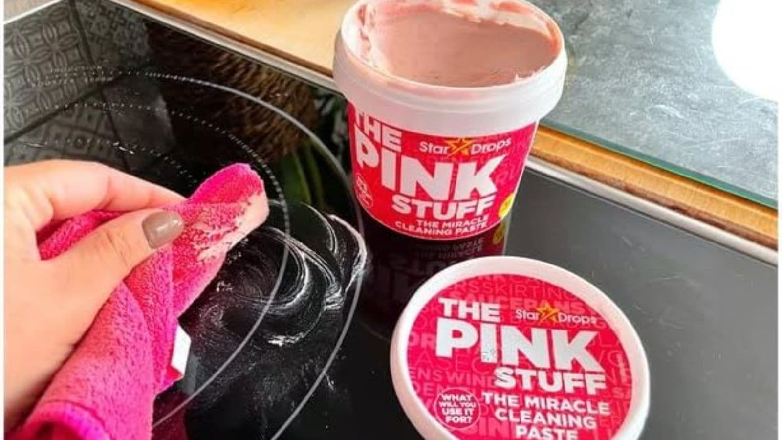 PINK STUFF Pâte nettoyage rose 850g - STAR DROPS