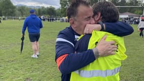 Soulagement après la victoire du RC Dignois, dimanche 27 avril 2025, face au RC de la Vallée du Gapeau.